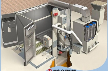 刮板回收喷砂房